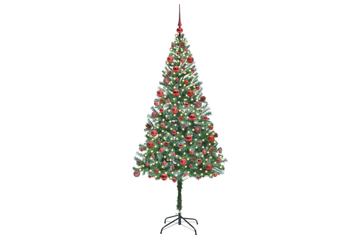 Vidaxl Artificial Christmas Tree With Stand Green 180 Cm Pvc And Steel-3