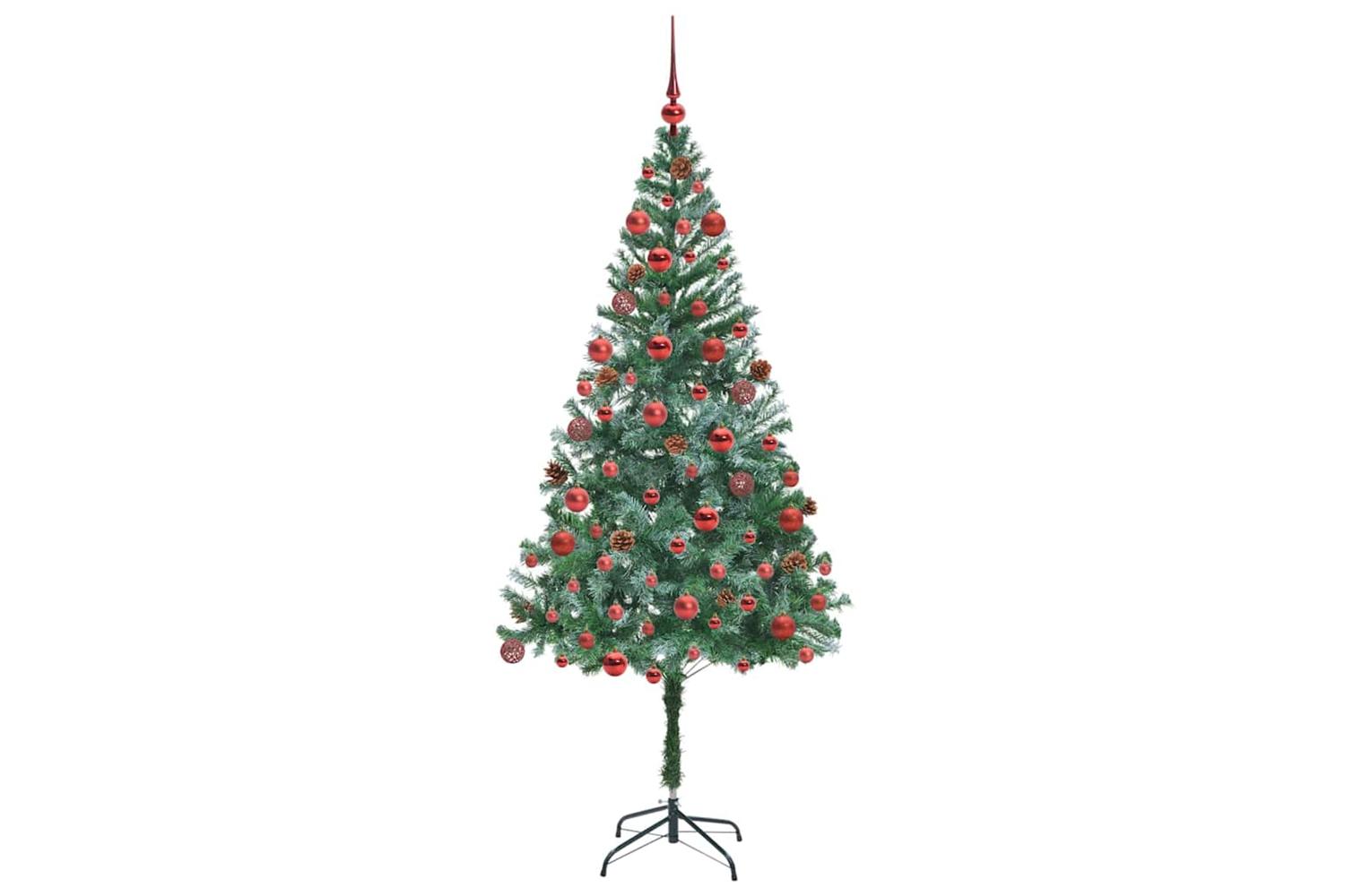 Vidaxl Artificial Christmas Tree With Stand Green 180 Cm Pvc And Steel-4