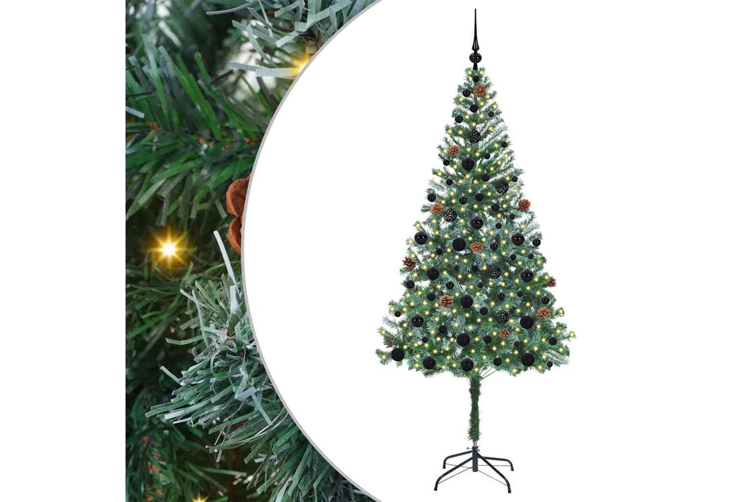 Vidaxl Artificial Christmas Tree With Stand Green 180 Cm Pvc And Steel-2