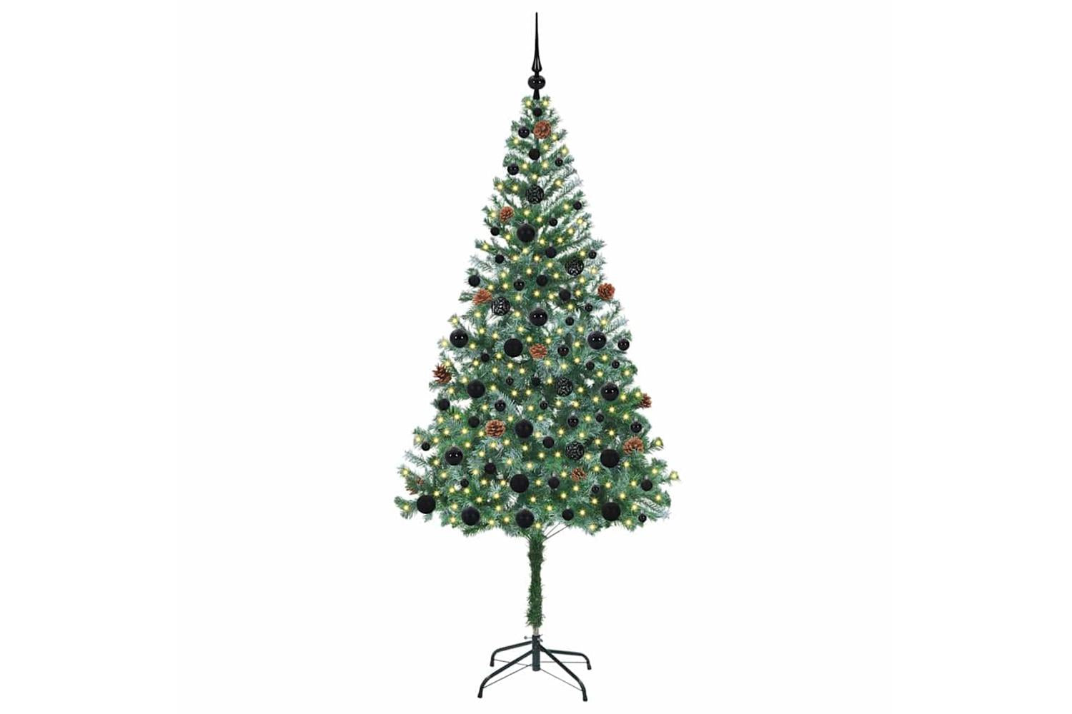 Vidaxl Artificial Christmas Tree With Stand Green 180 Cm Pvc And Steel-3