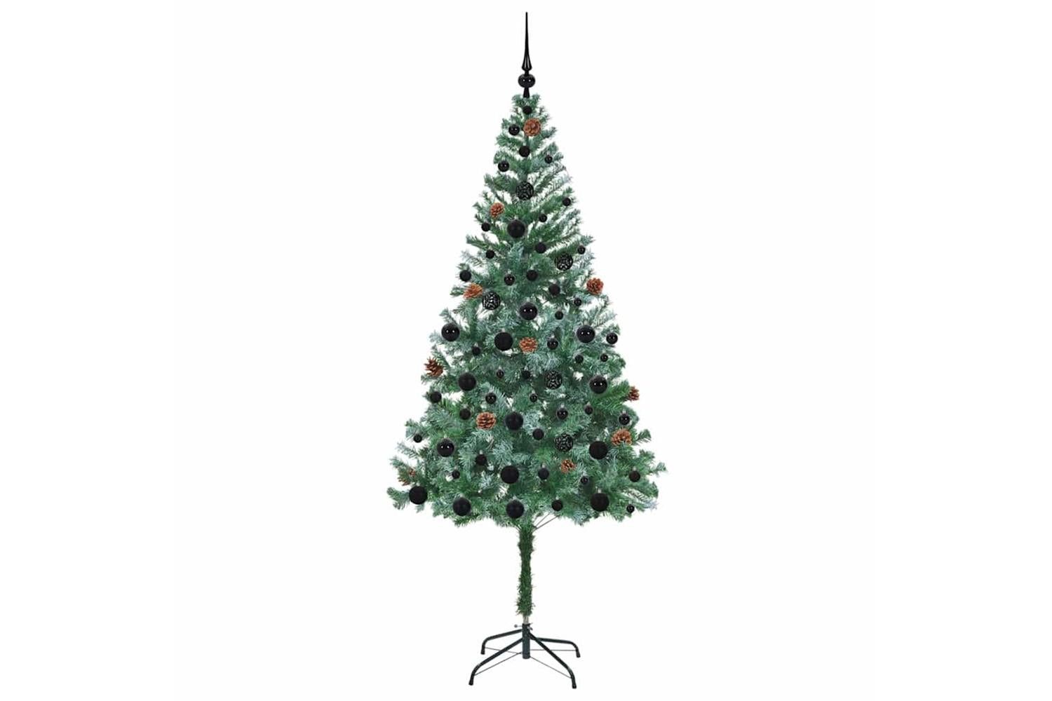 Vidaxl Artificial Christmas Tree With Stand Green 180 Cm Pvc And Steel-4