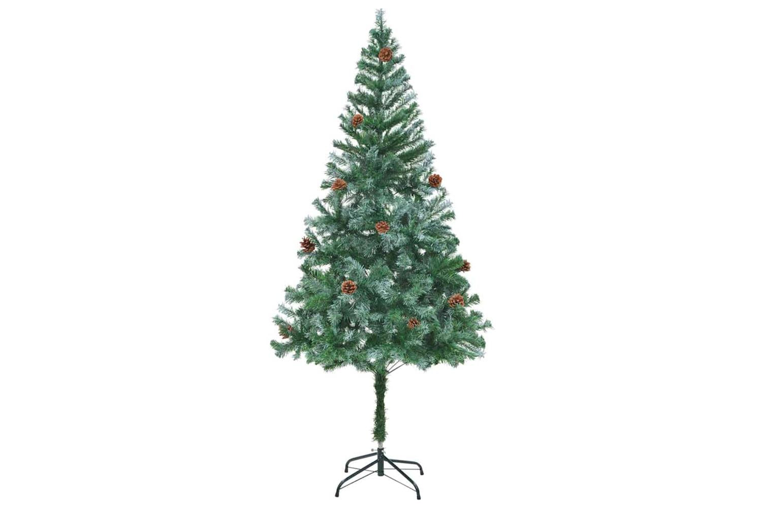 Vidaxl Artificial Christmas Tree With Stand Green 180 Cm Pvc And Steel-5