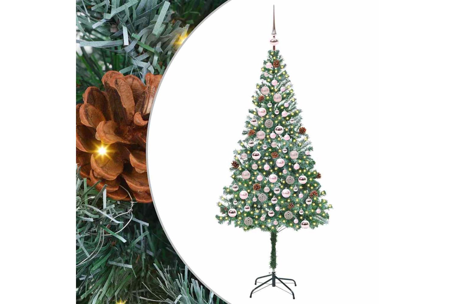 Vidaxl Artificial Christmas Tree With Stand Green 180 Cm Pvc And Steel-2