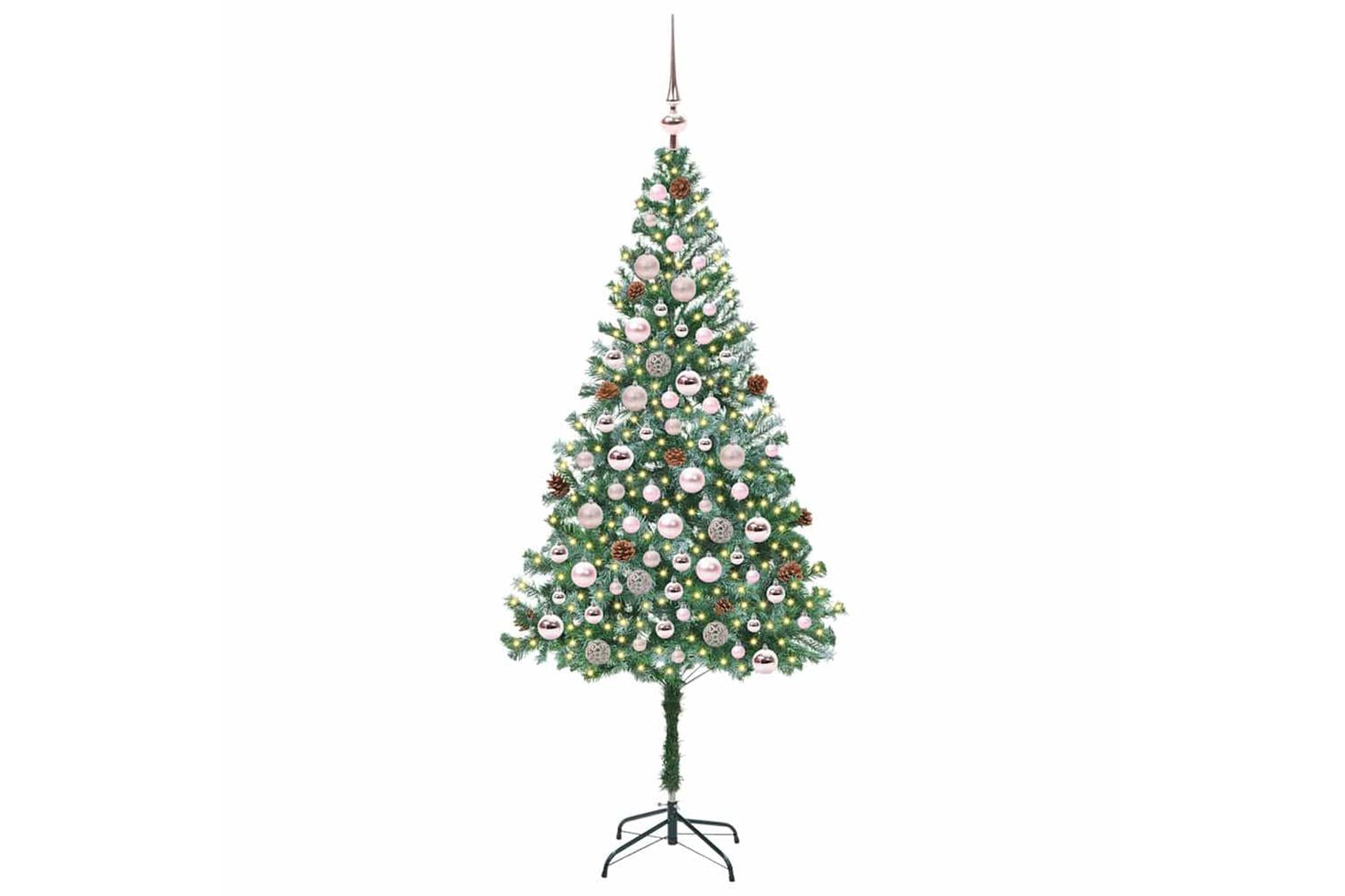 Vidaxl Artificial Christmas Tree With Stand Green 180 Cm Pvc And Steel-3