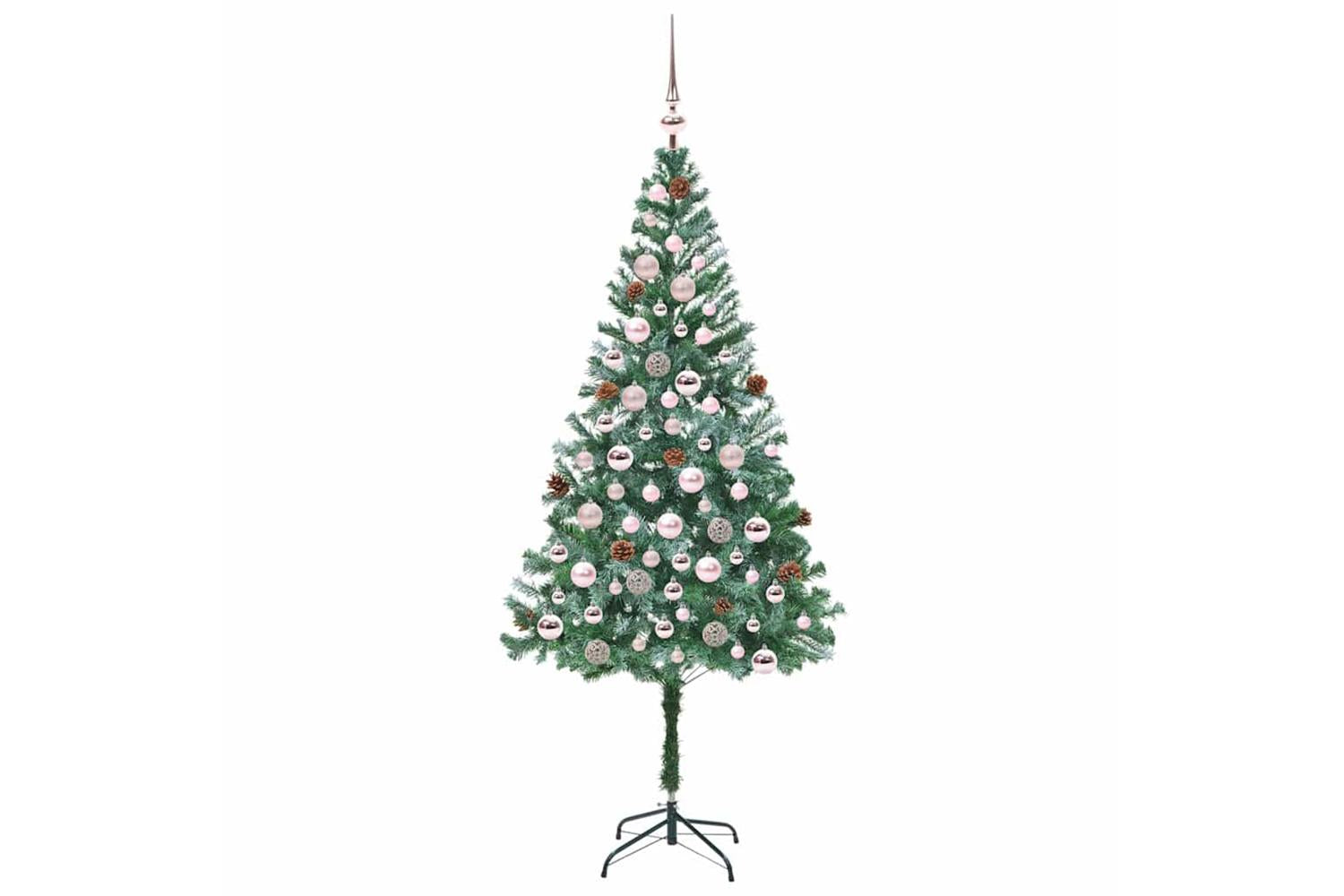 Vidaxl Artificial Christmas Tree With Stand Green 180 Cm Pvc And Steel-4