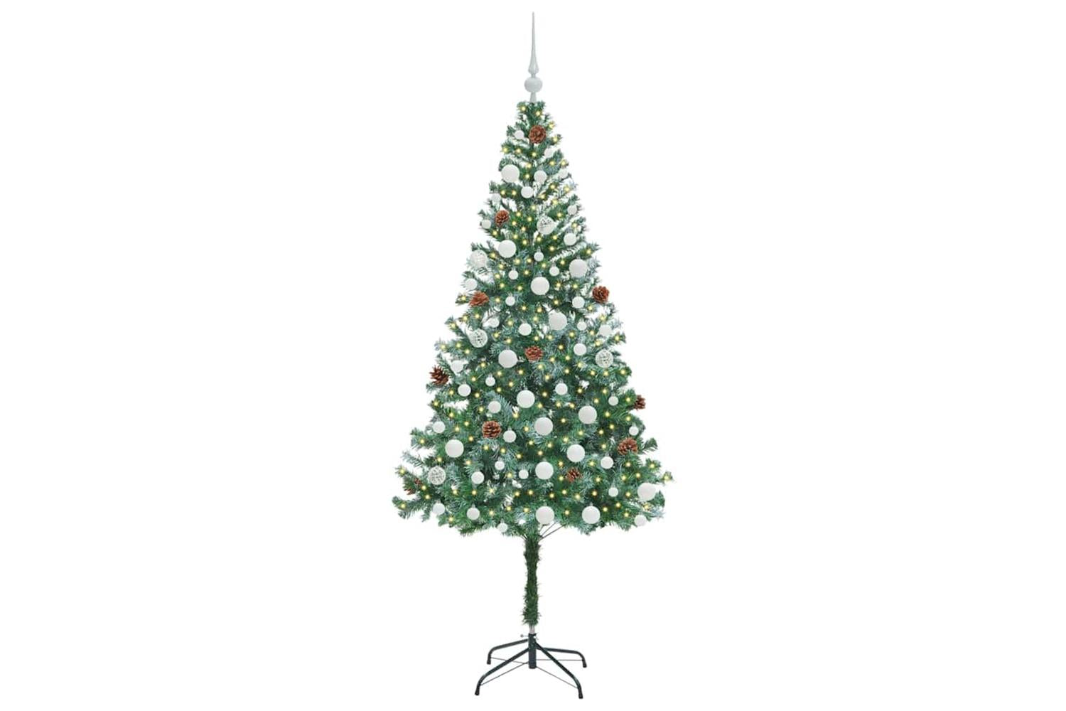 Vidaxl Artificial Christmas Tree With Stand Green 180 Cm Pvc And Steel-3