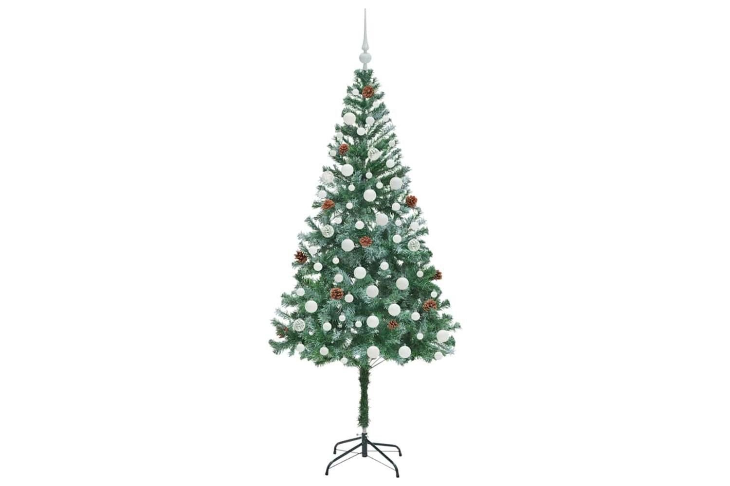 Vidaxl Artificial Christmas Tree With Stand Green 180 Cm Pvc And Steel-4