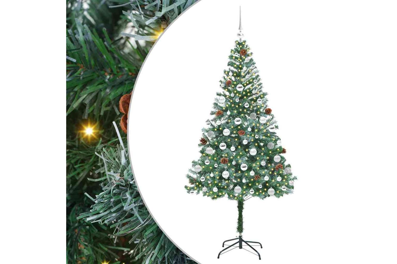 Vidaxl Artificial Christmas Tree With Stand Green 180 Cm Pvc And Steel-2