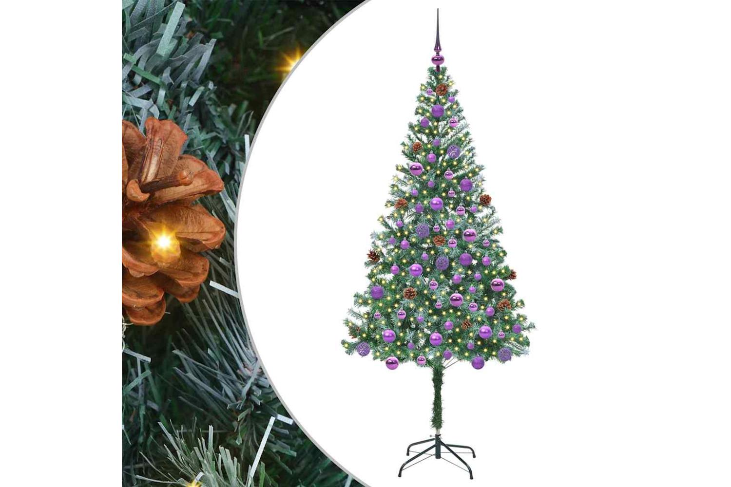 Vidaxl Artificial Christmas Tree With Stand Green 180 Cm Pvc And Steel-2