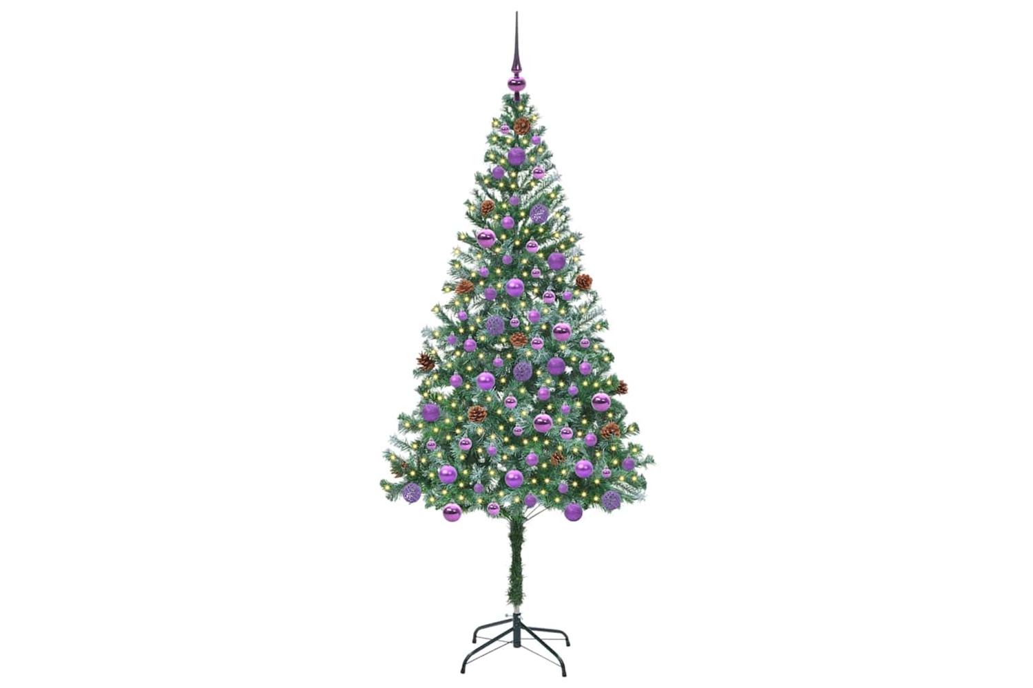 Vidaxl Artificial Christmas Tree With Stand Green 180 Cm Pvc And Steel-3