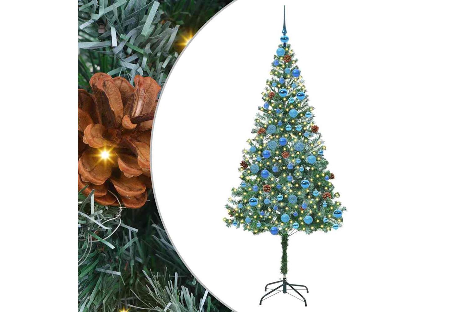 Vidaxl Artificial Christmas Tree With Stand Green 180 Cm Pvc And Steel-2