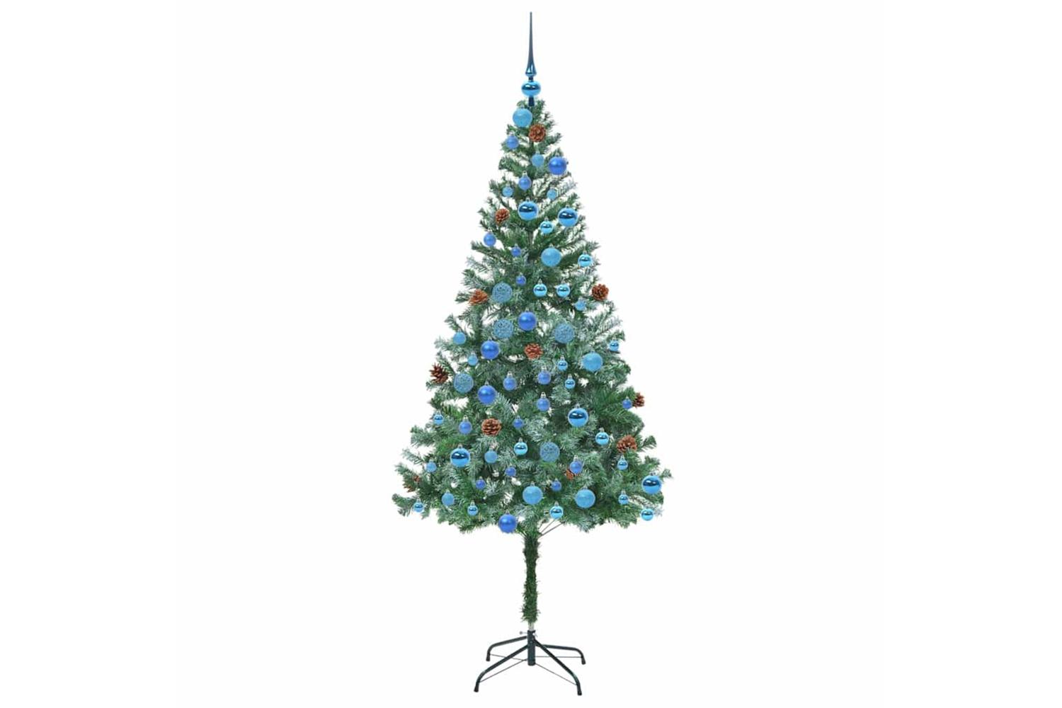 Vidaxl Artificial Christmas Tree With Stand Green 180 Cm Pvc And Steel-4