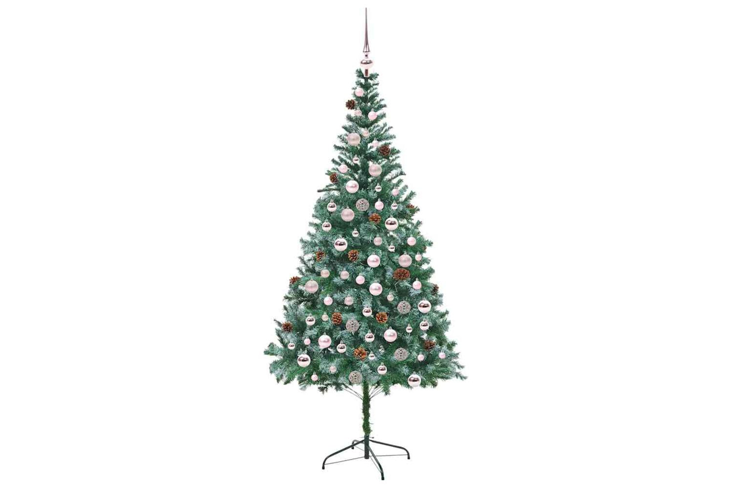 Vidaxl Artificial Christmas Tree With Stand Green 210 Cm Pvc And Steel-4