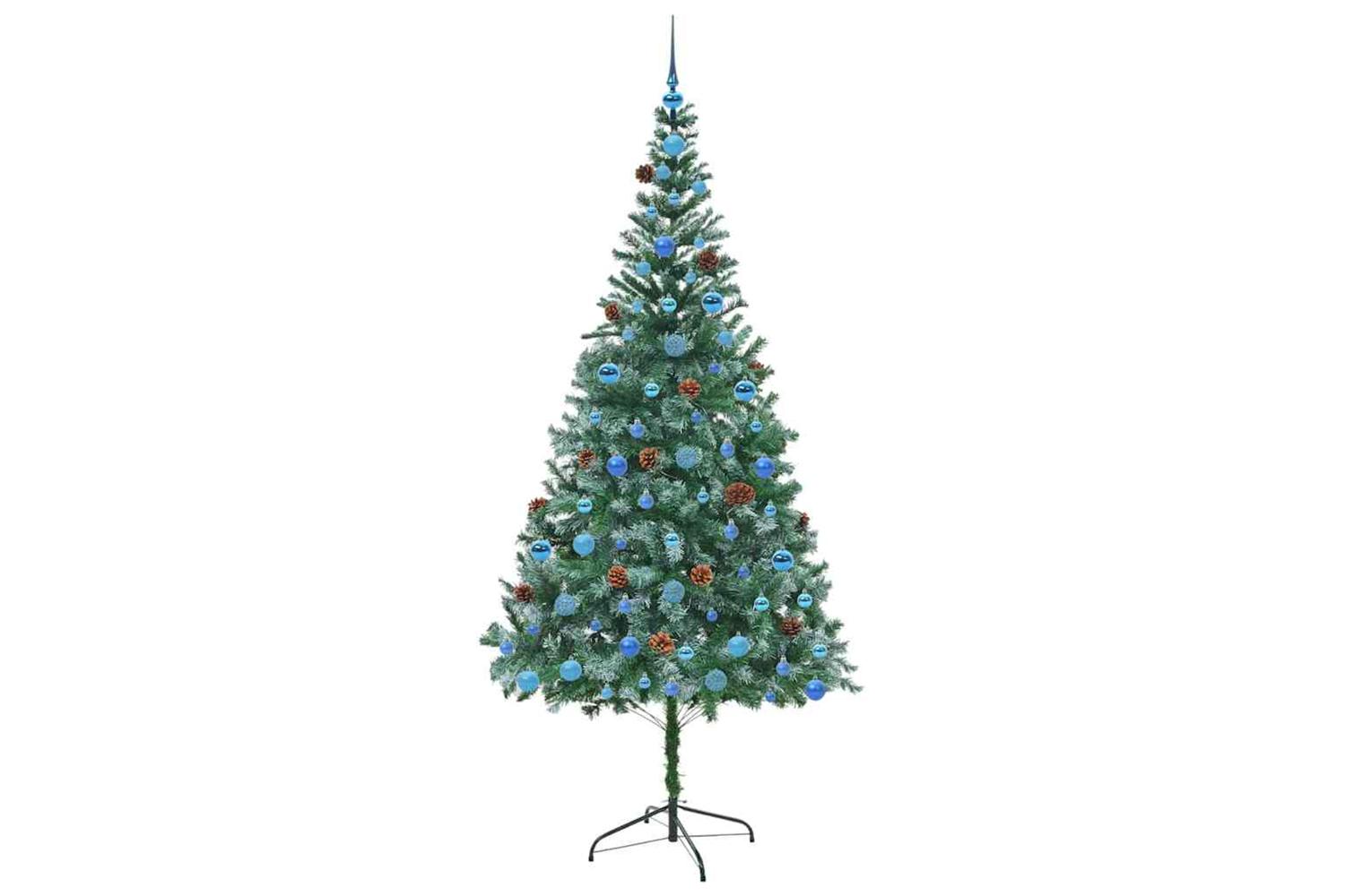 Vidaxl Artificial Christmas Tree With Stand Green 210 Cm Pvc And Steel-4