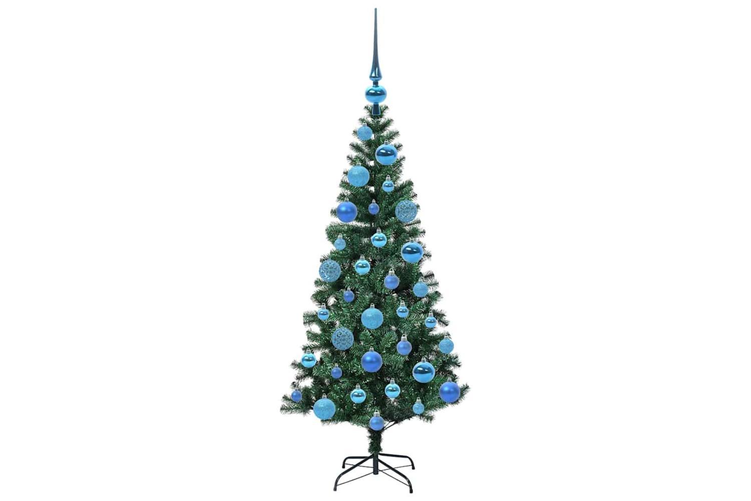 Vidaxl Artificial Pre-lit Christmas Tree Green 120 Cm Pvc And Metal-4