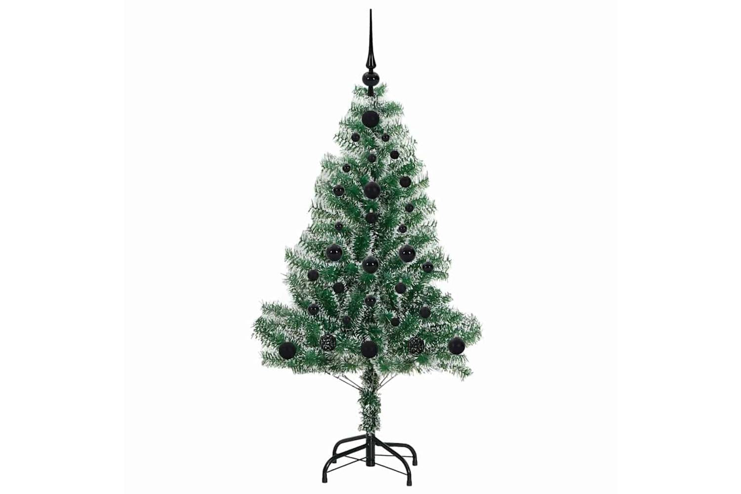 Vidaxl Artificial Christmas Tree Snow Flocked With Led Light 120 Cm-4