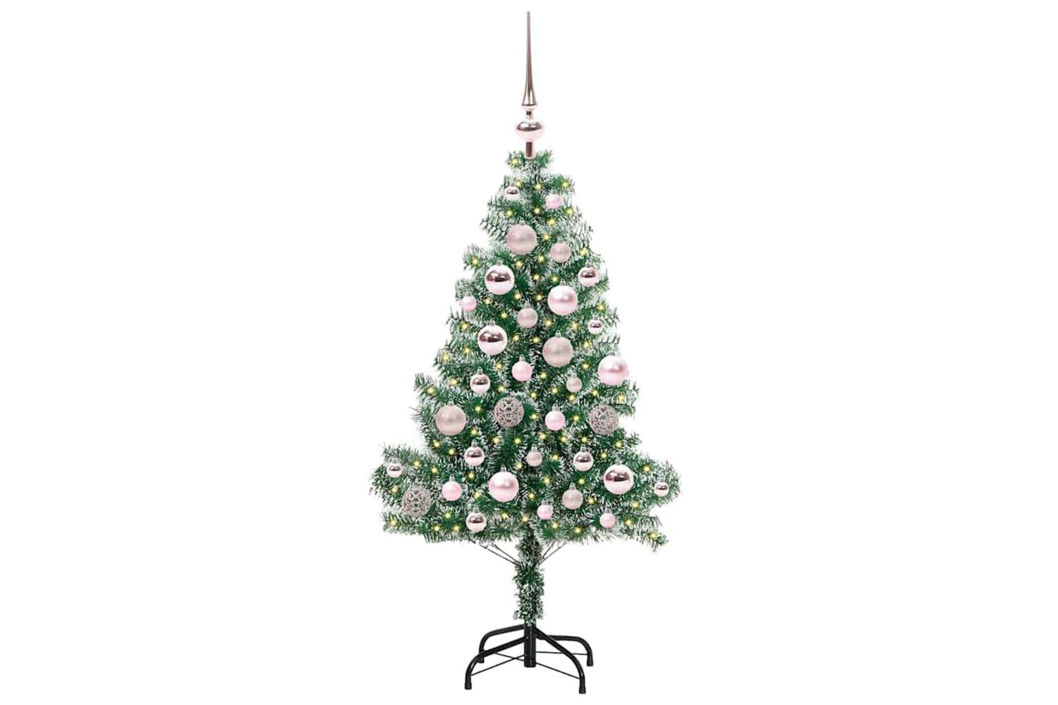 Vidaxl Artificial Christmas Tree Snow Flocked With Led Light 120 Cm-3
