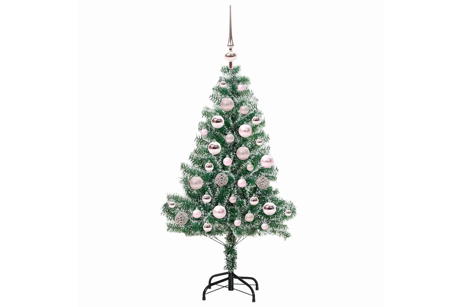 Vidaxl Artificial Christmas Tree Snow Flocked With Led Light 120 Cm-4
