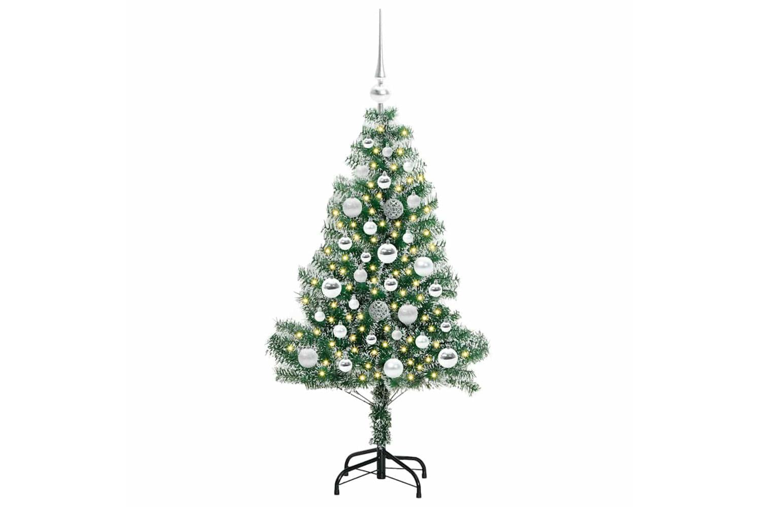 Vidaxl Artificial Christmas Tree Snow Flocked With Led Light 120 Cm-3