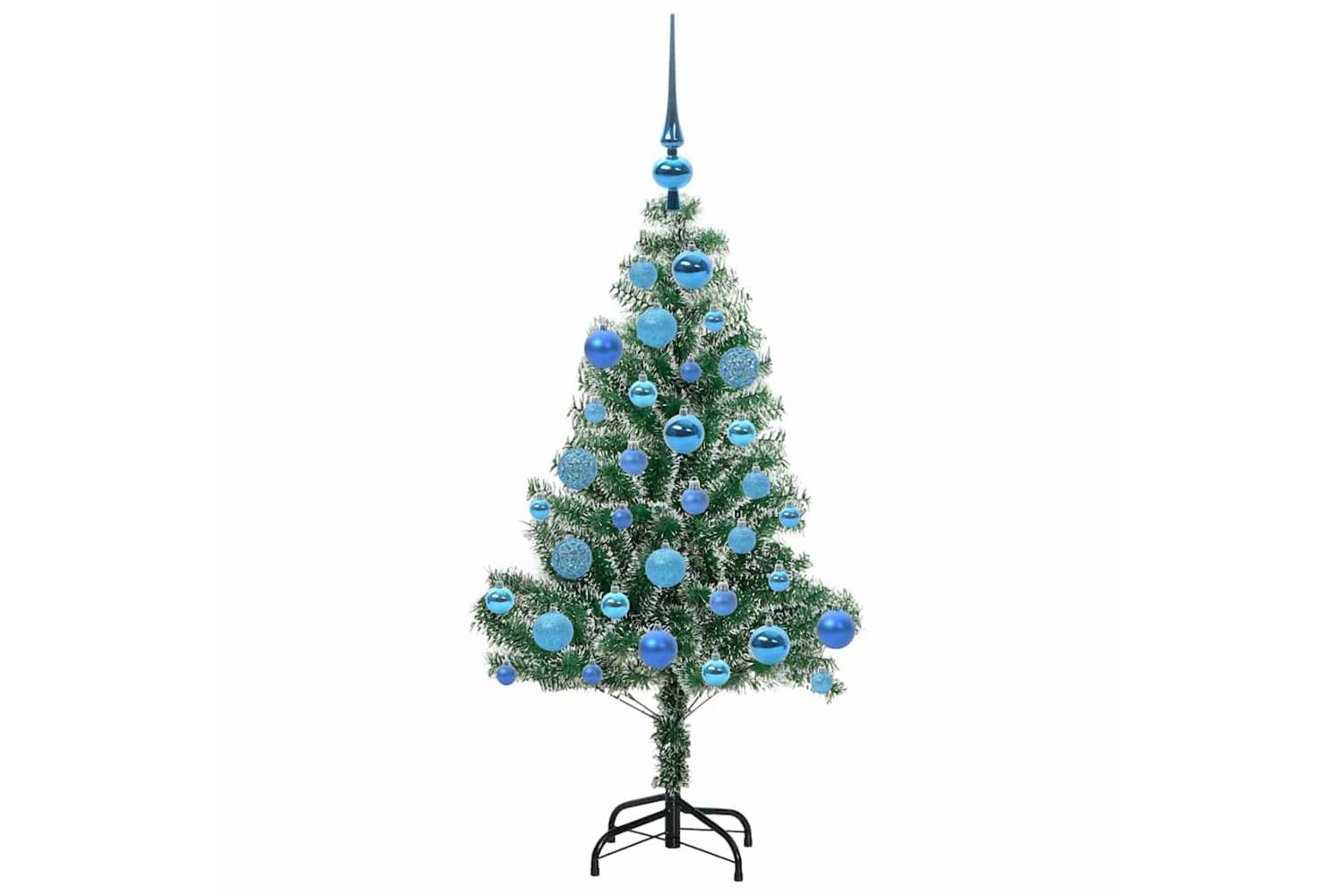 Vidaxl Artificial Christmas Tree Snow Flocked With Led Light 120 Cm-4