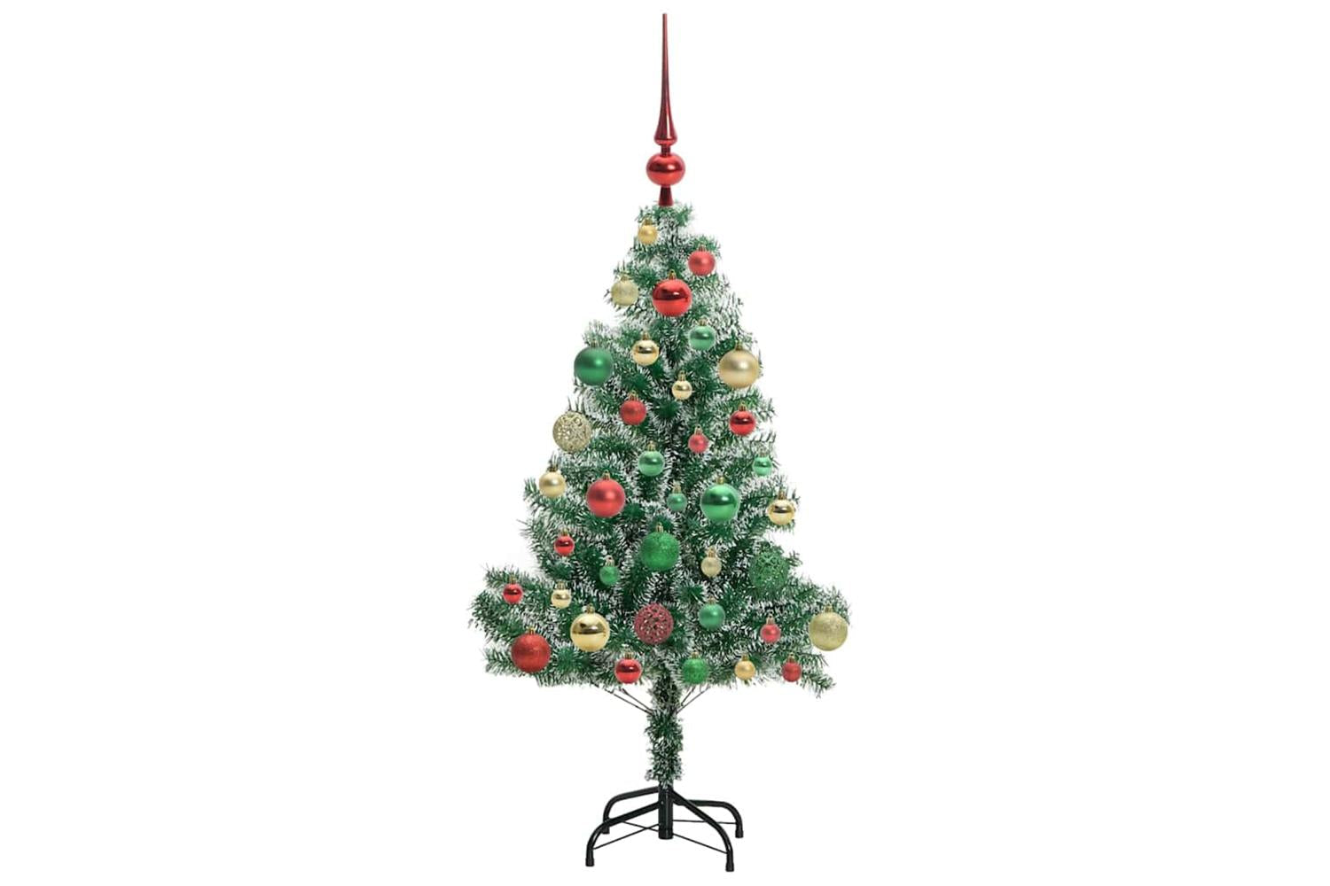 Vidaxl Artificial Christmas Tree Snow Flocked With Led Light 120 Cm-6