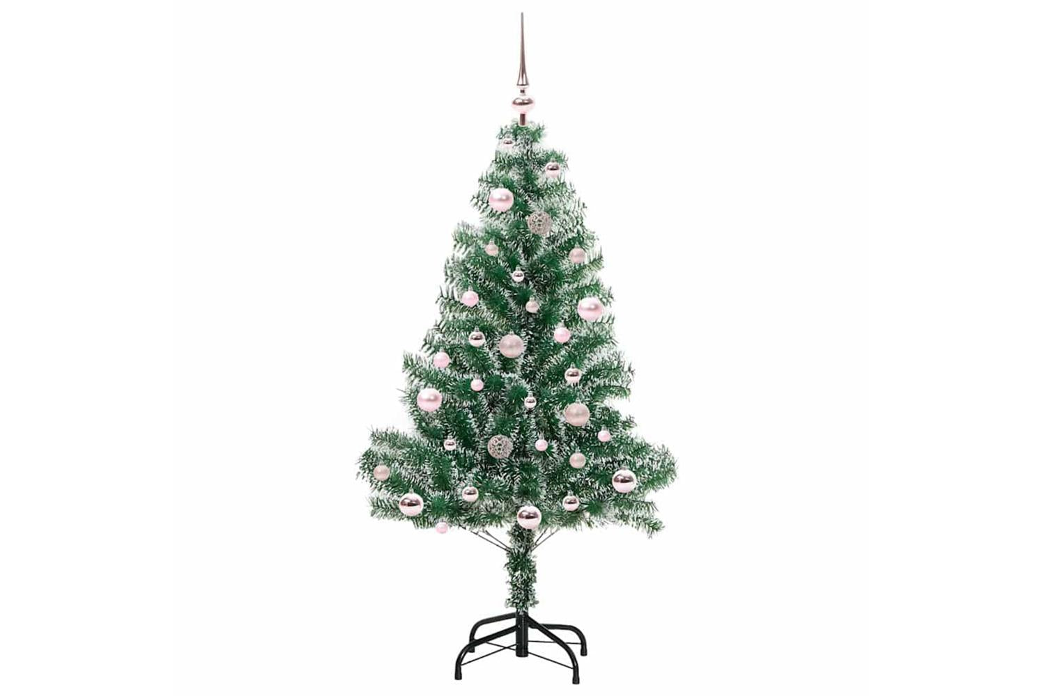 Vidaxl Artificial Christmas Tree Snow Flocked With Led Light 150 Cm-3