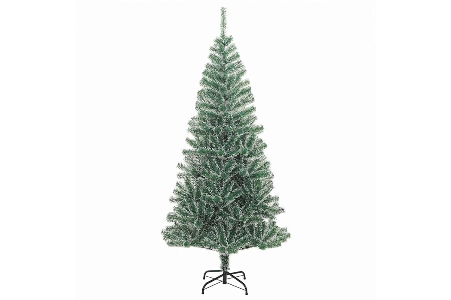 Vidaxl Artificial Christmas Tree Snow Flocked With Led Light 210 Cm-5