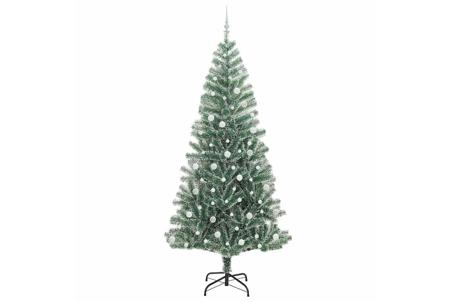 Vidaxl Artificial Christmas Tree Snow Flocked With Led Light 240 Cm-4