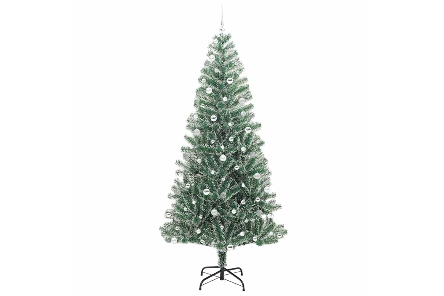 Vidaxl Artificial Christmas Tree Snow Flocked With Led Light 240 Cm-4