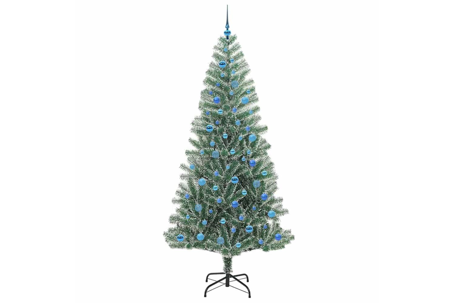 Vidaxl Artificial Christmas Tree Snow Flocked With Led Light 240 Cm-4