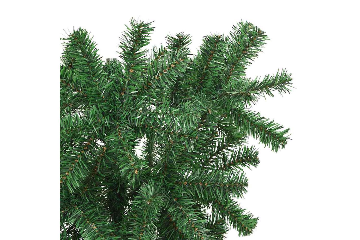 Vidaxl Upside-down Artificial Pre-lit Christmas Tree With Ball Set-10