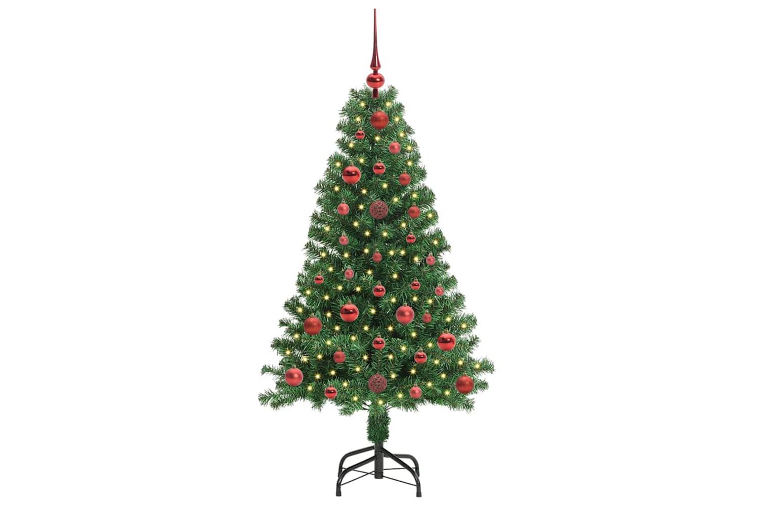 Vidaxl Artificial Christmas Tree With 150 Leds With Stand Green 120 Cm-3