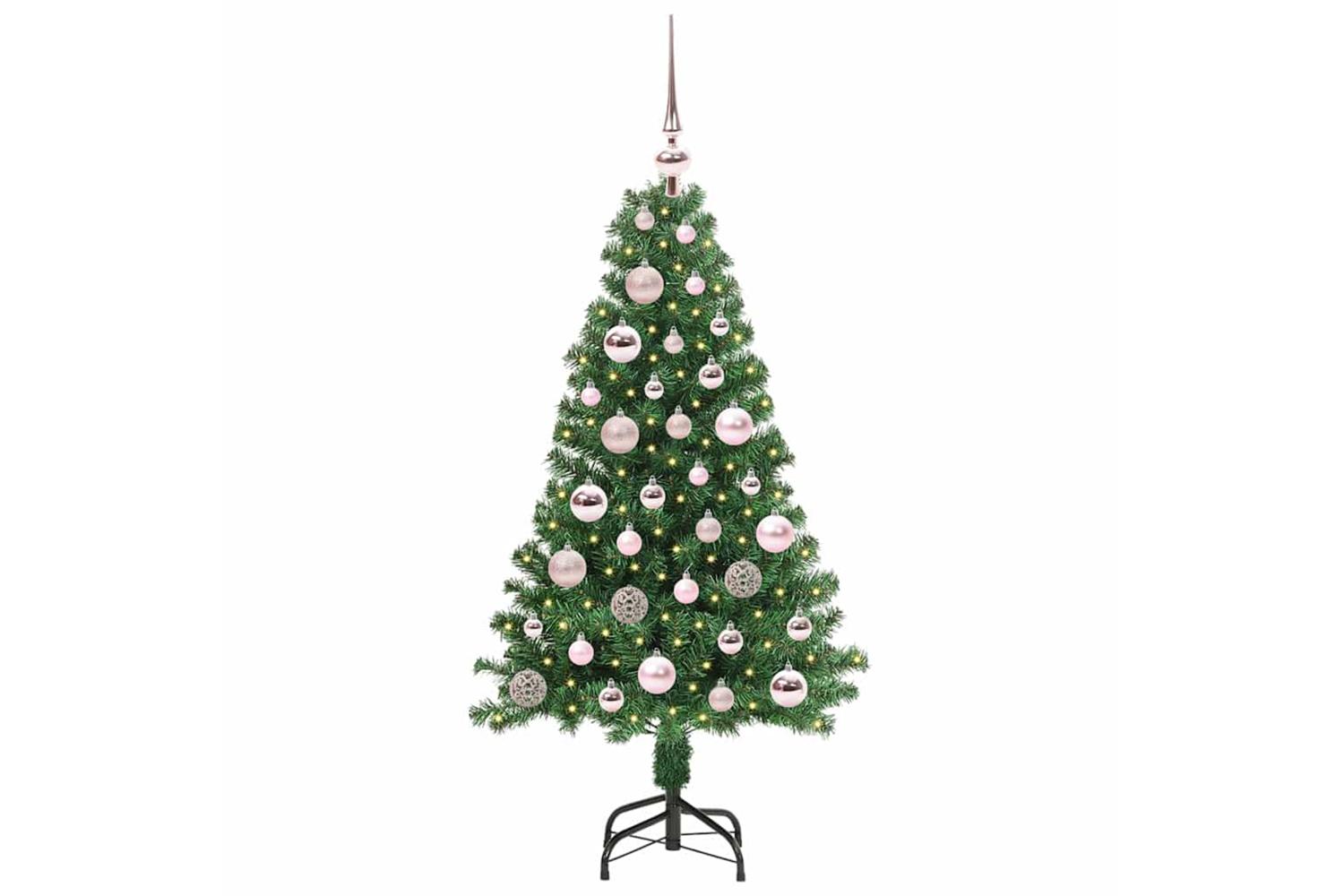 Vidaxl Artificial Christmas Tree With 150 Leds With Stand Green 120 Cm-3