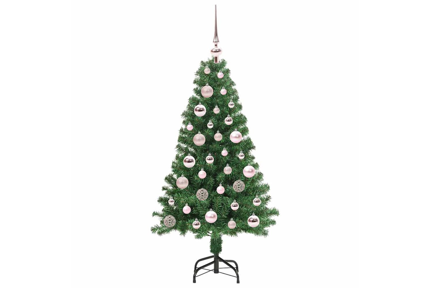 Vidaxl Artificial Christmas Tree With 150 Leds With Stand Green 120 Cm-4