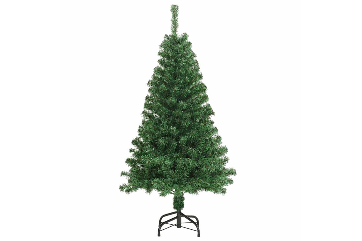Vidaxl Artificial Christmas Tree With 150 Leds With Stand Green 120 Cm-5