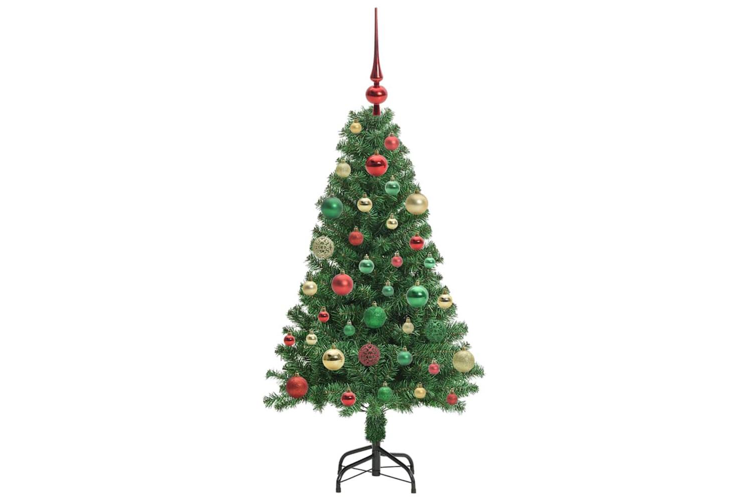 Vidaxl Artificial Christmas Tree With 150 Leds With Stand Green 120 Cm-6