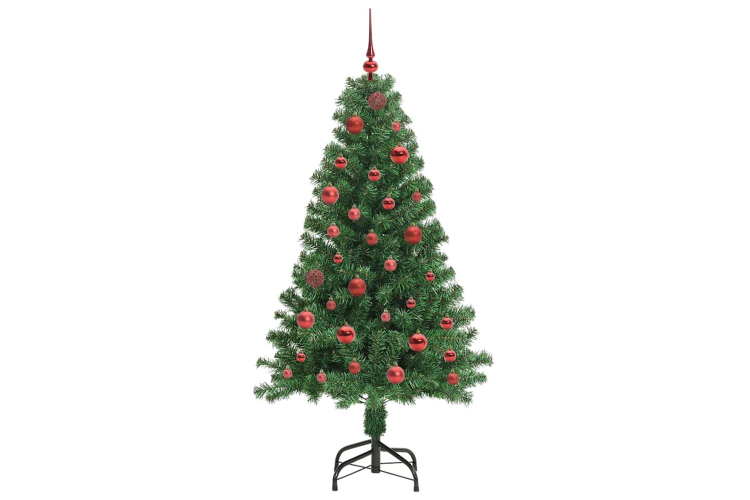 Vidaxl Artificial Christmas Tree With 150 Leds With Stand Green 150 Cm-4