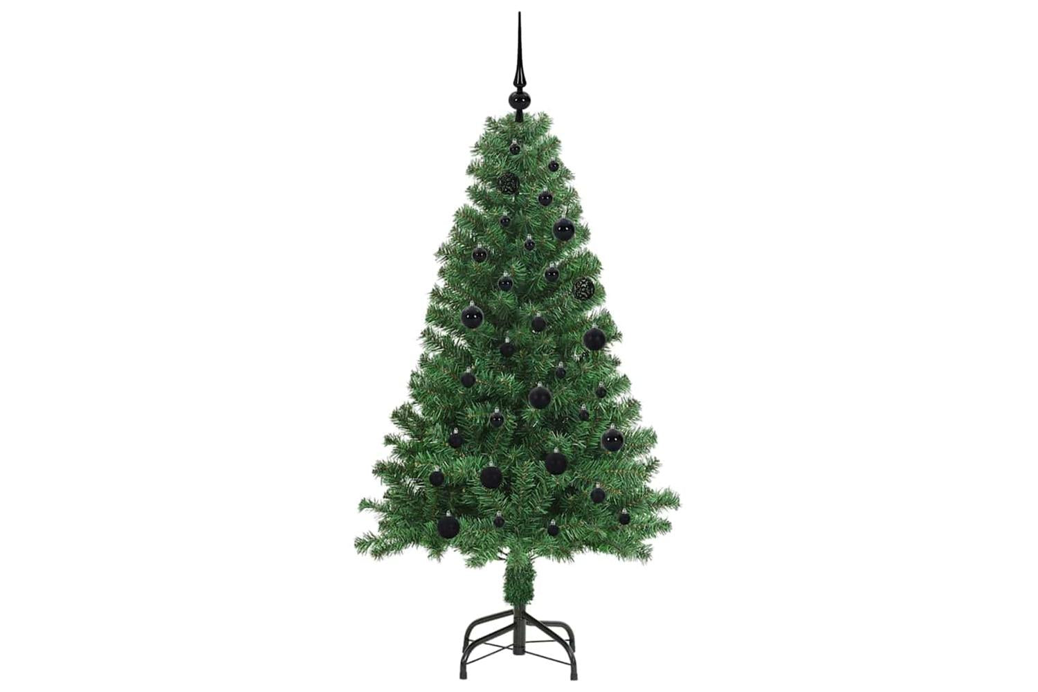 Vidaxl Artificial Christmas Tree With 150 Leds With Stand Green 150 Cm-4