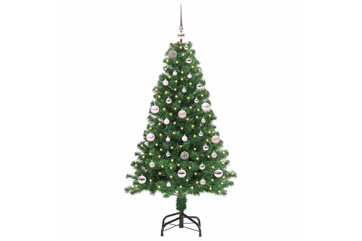 Vidaxl Artificial Christmas Tree With 150 Leds With Stand Green 150 Cm-2
