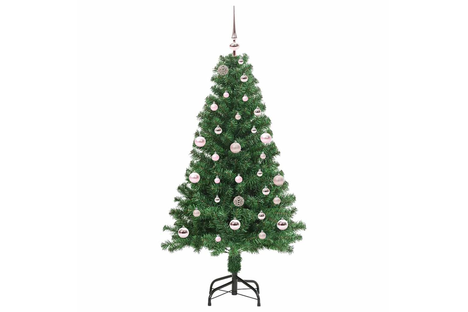 Vidaxl Artificial Christmas Tree With 150 Leds With Stand Green 150 Cm-3
