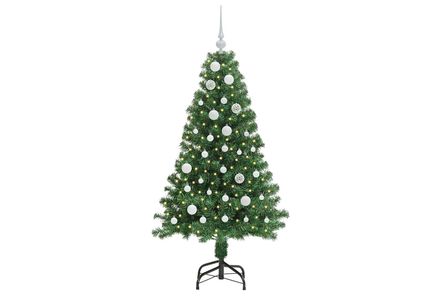 Vidaxl Artificial Christmas Tree With 150 Leds With Stand Green 150 Cm-3