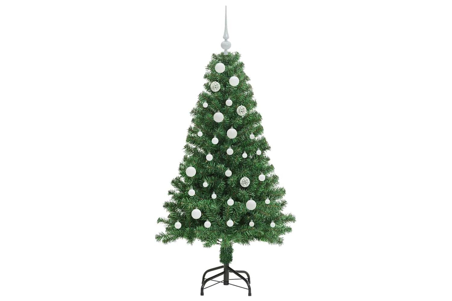 Vidaxl Artificial Christmas Tree With 150 Leds With Stand Green 150 Cm-4
