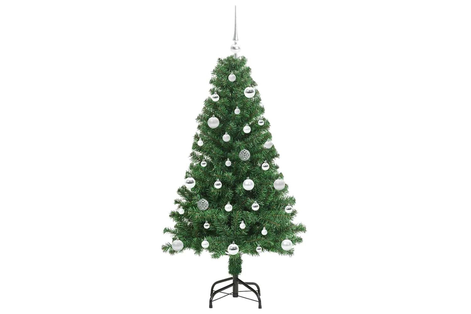 Vidaxl Artificial Christmas Tree With 150 Leds With Stand Green 150 Cm-4