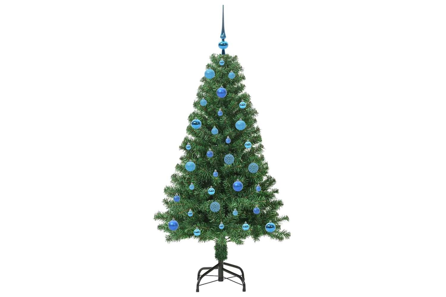 Vidaxl Artificial Christmas Tree With 150 Leds With Stand Green 150 Cm-4