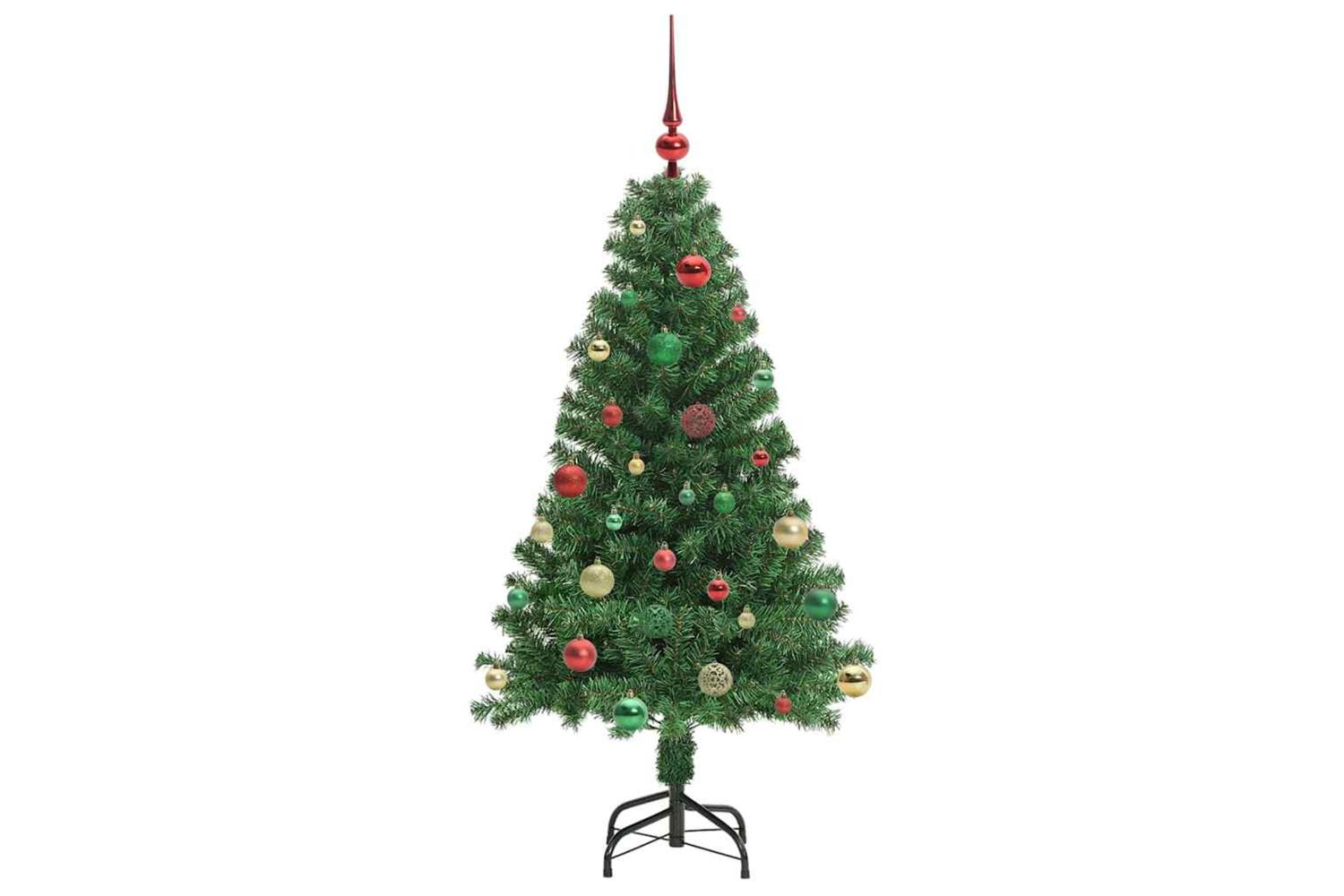 Vidaxl Artificial Christmas Tree With 150 Leds With Stand Green 150 Cm-6