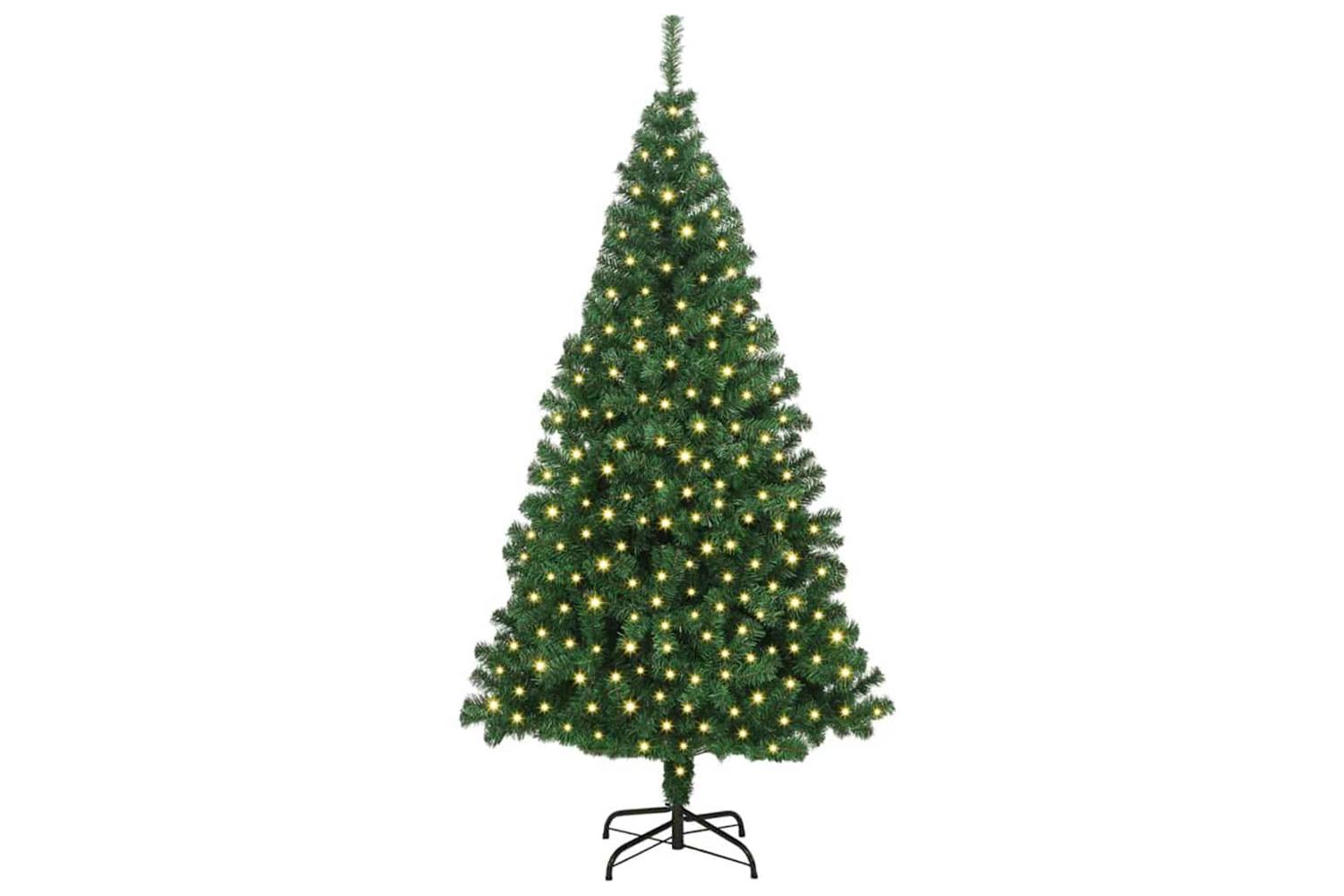 Vidaxl Artificial Christmas Tree With 300 Leds With Stand Green 180 Cm-3