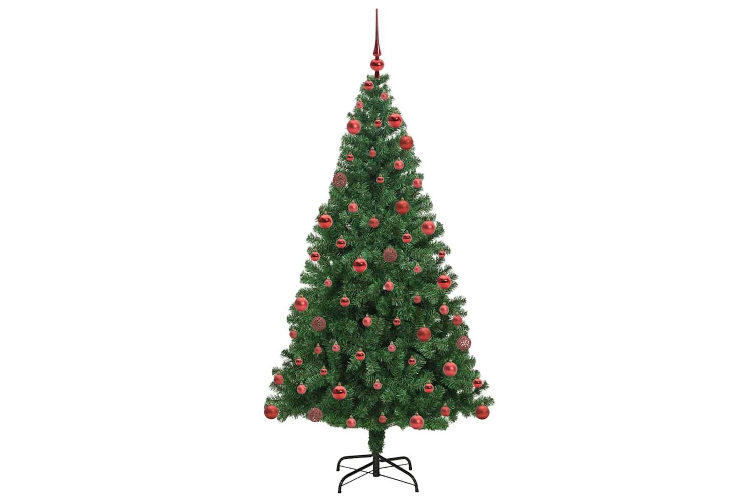 Vidaxl Artificial Christmas Tree With 300 Leds With Stand Green 180 Cm-4
