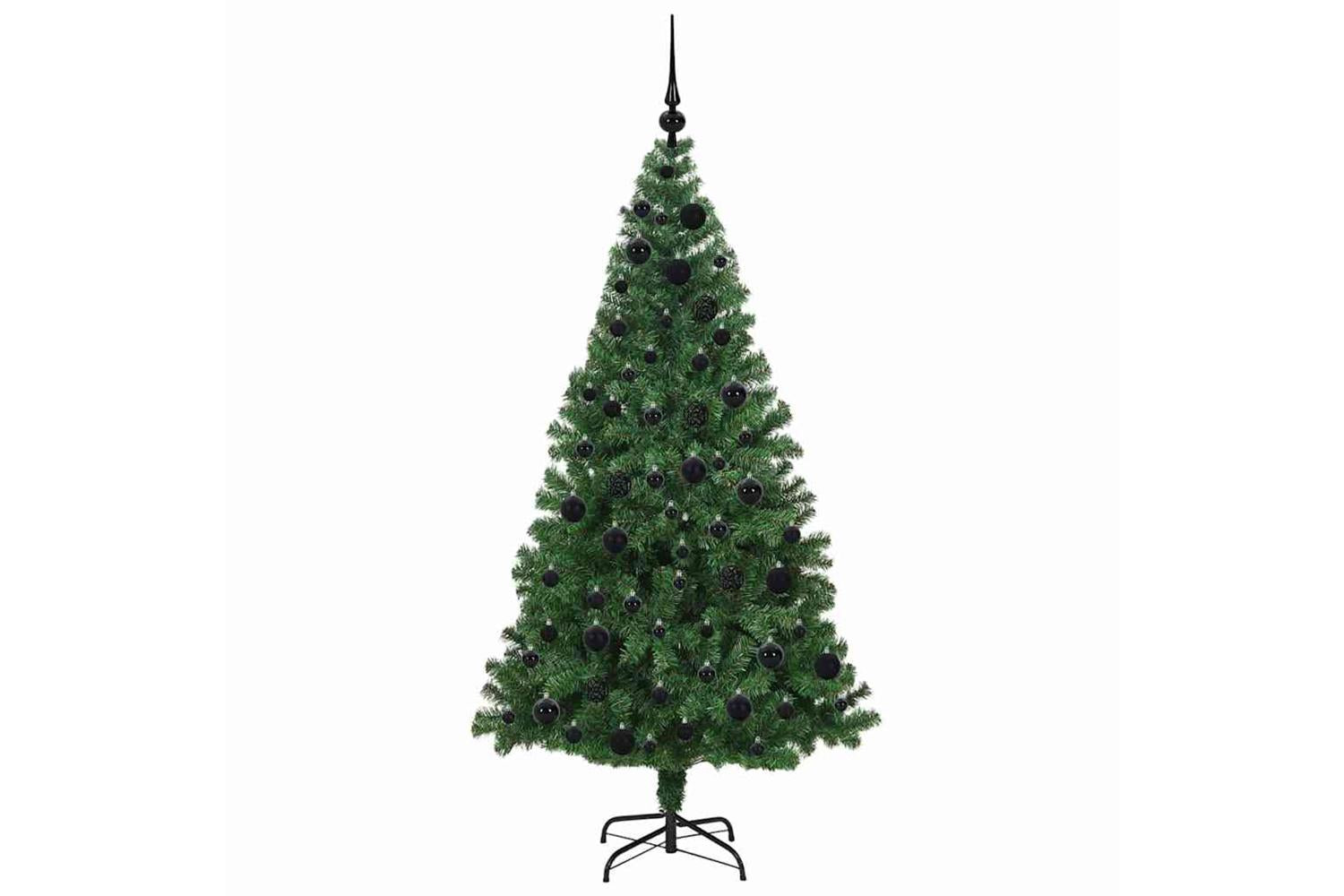 Vidaxl Artificial Christmas Tree With 300 Leds With Stand Green 180 Cm-4