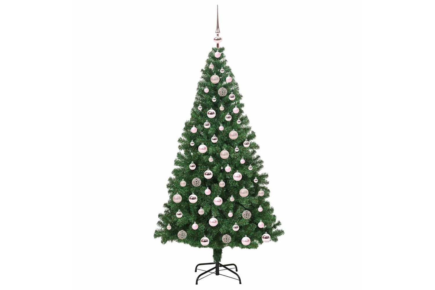 Vidaxl Artificial Christmas Tree With 300 Leds With Stand Green 180 Cm-4
