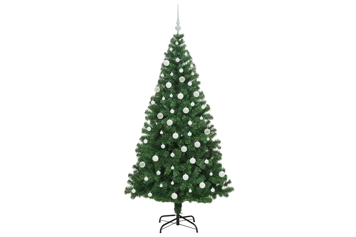 Vidaxl Artificial Christmas Tree With 300 Leds With Stand Green 180 Cm-4